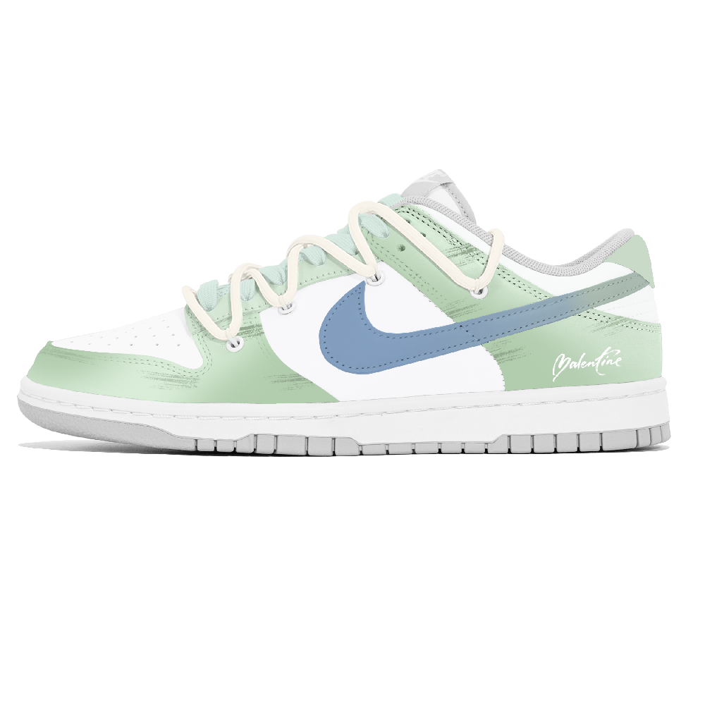 Nike Dunk Lemon Joy Abrasion Resistant Low Top Skateboard Shoes Women's Green