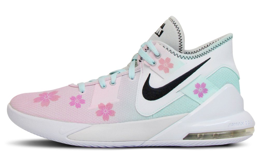 Nike Air Max Impact 2 Cushioning Rebound Low-Top Performance Basketball Shoes Men's Pink Blue