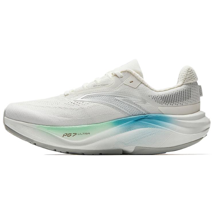 Anta Champion 4 Plus Cushioning And Breathable Low Top Sprint Running Shoes Men's Ivory White
