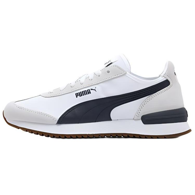 PUMA R78 Abrasion Resistant Low Top Casual Shoes Unisex Gray White Black