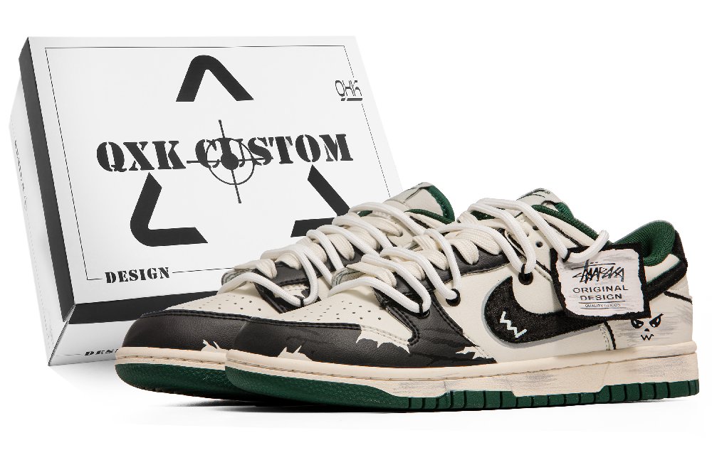 Nike Dunk Low Kirby Special Shoe Box Anti-Slip Wear-Resistant Low-Top Skateboard Shoes Unisex Black White Jasper