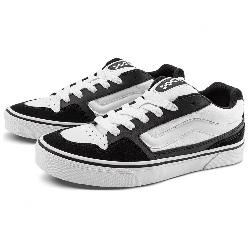 Vans Anti-Slip Wear-Resistant Low-Top Skateboard Shoes Men's Black White