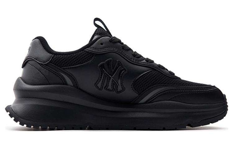 MLB Chunky Runner Abrasion Resistant Breathable Low Top Casual Running Shoes Unisex Black
