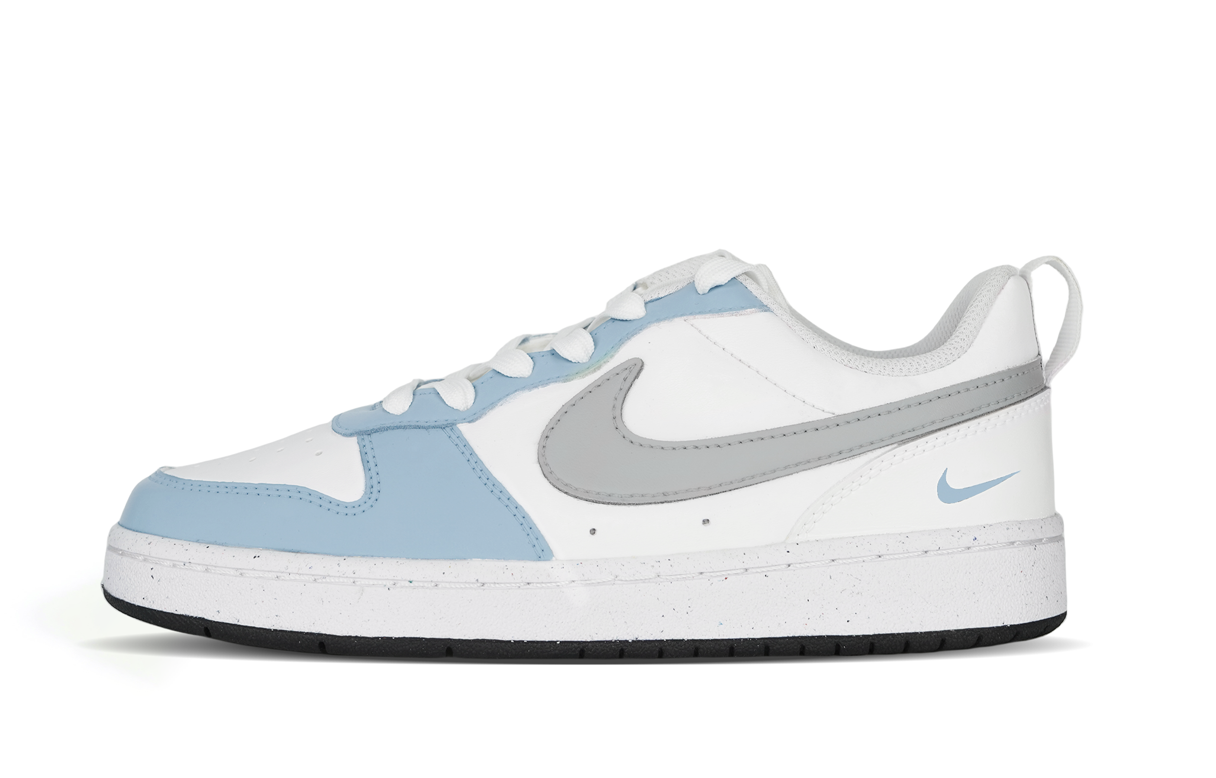 Nike Morandi Gray Blue Double Hook Low Top Skateboard Shoes GS Gray Blue