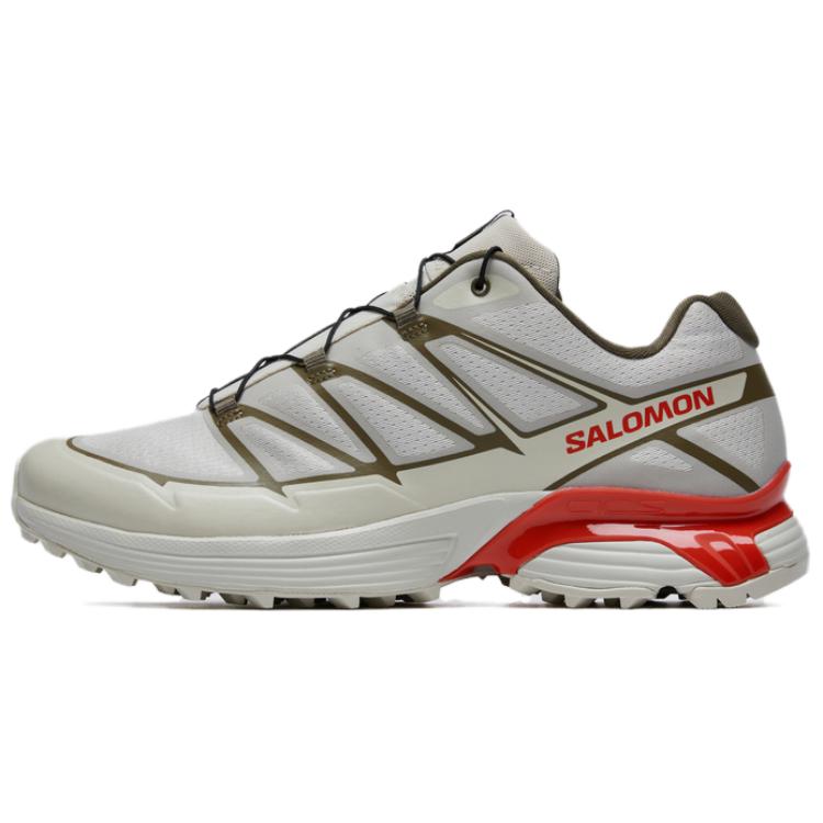 SALOMON XT Pathway 2 Breathable Support Low Top Running Shoes Unisex Beige Pink