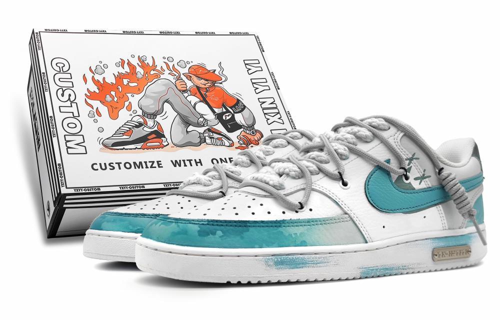 Nike Court Vision 1 Low Non-slip Lightweight Low-Top Skateboard Shoes Women's Asphalt Gray