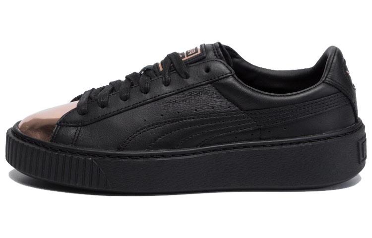 PUMA Basket Platform Metallic PUMA Black Rose Gold Women's