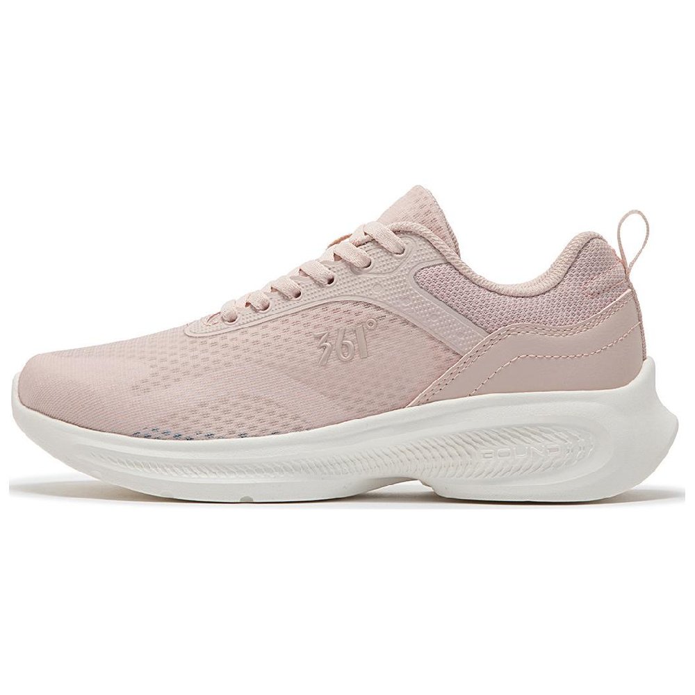 361° Shock Absorbers Slip Resistant Abrasion Resistant Low Top Casual Running Shoes Women's Fresh Pink