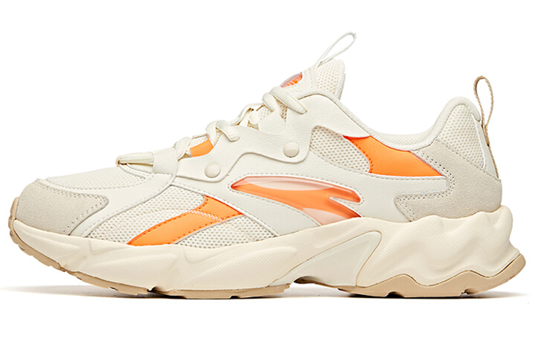 Anta Cushioned Slip-Resistant Abrasion-Resistant Low-Top Running Shoes Men's Malt Light Brown