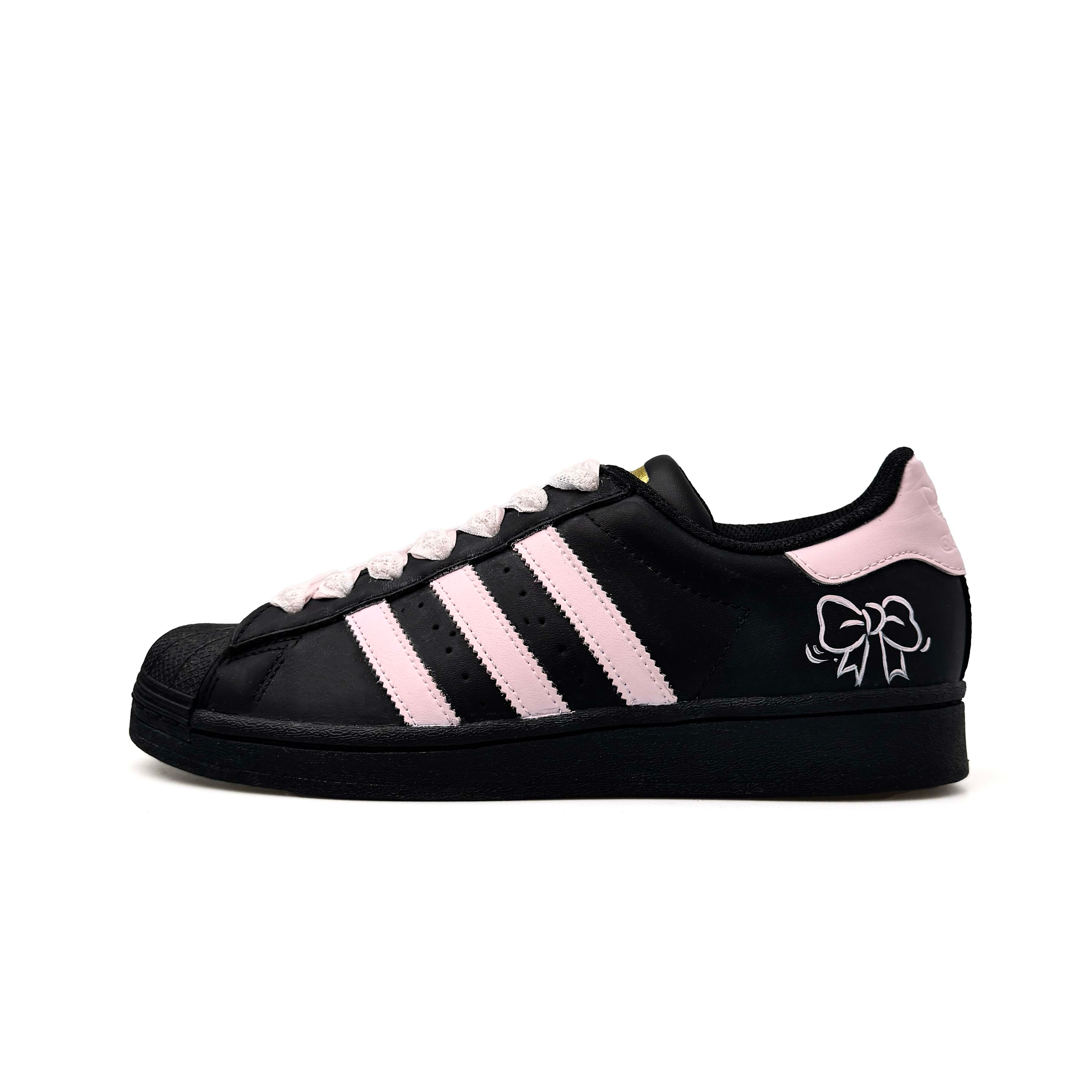 Adidas Originals SUPERSTAR Abrasion Resistant, Lightweight, And Breathable Low top Skateboard Shoes Unisex Black Pink купить в интернет-магазине Yoocart с быстрой доставкой по России.