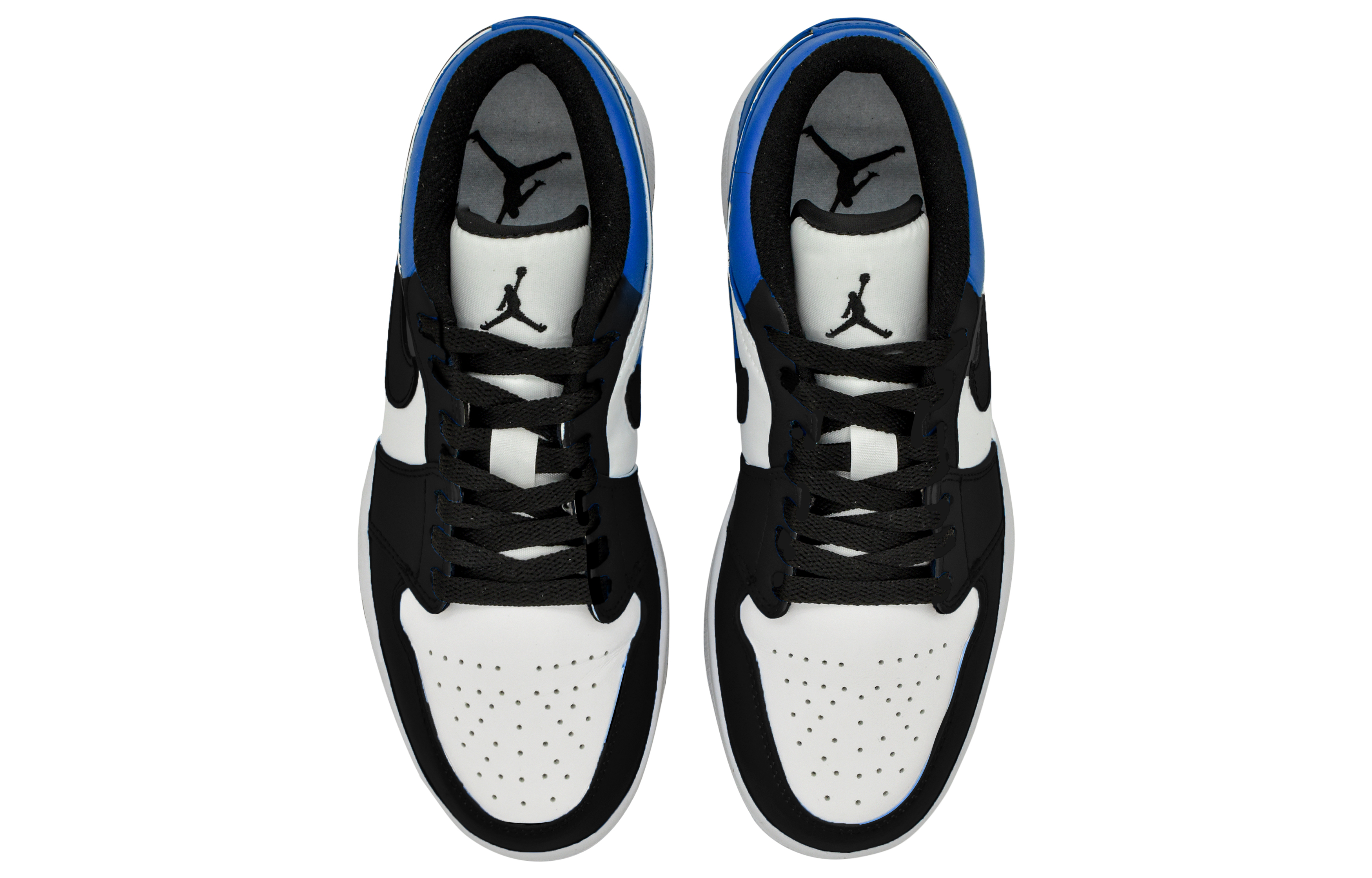 Jordan Air Jordan 1 Lightning Anti Slip Wear Resistant Low Top Vintage Basketball Shoes Men's Blue Black купить в интернет-магазине Yoocart с быстрой доставкой по России.