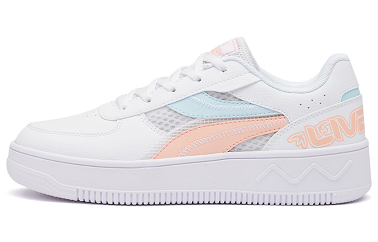 361° Breathable Low-Top Skateboard Shoes Women's Soft Pink