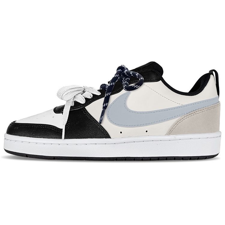 Nike Court Borough Low 2 Low-Top Skateboard Shoes Women's Gray White