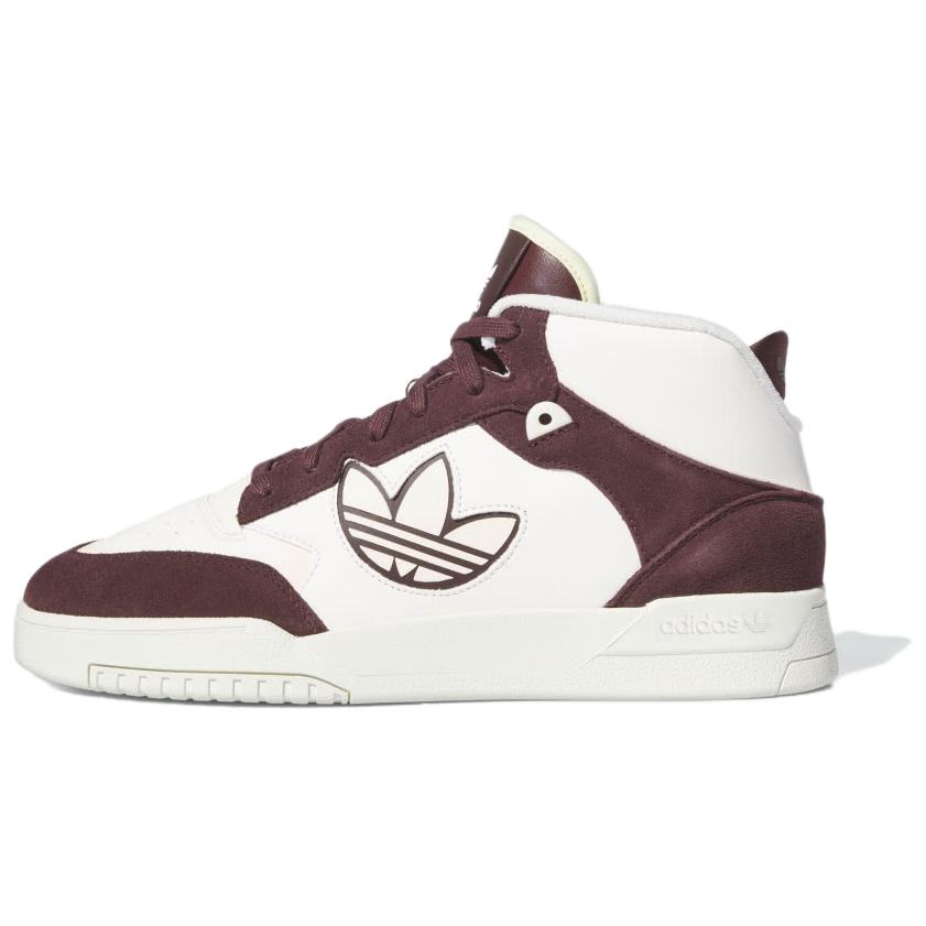 Adidas Originals DROP STEP XL 2.0 Anti-Slip Wear-Resistant Mid-Top Skateboard Shoes Unisex White