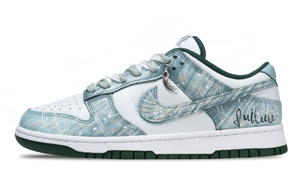 Nike Dunk Forest Of Fireflies Slip Resistant Low Top Skateboard Shoes Unisex Cyan