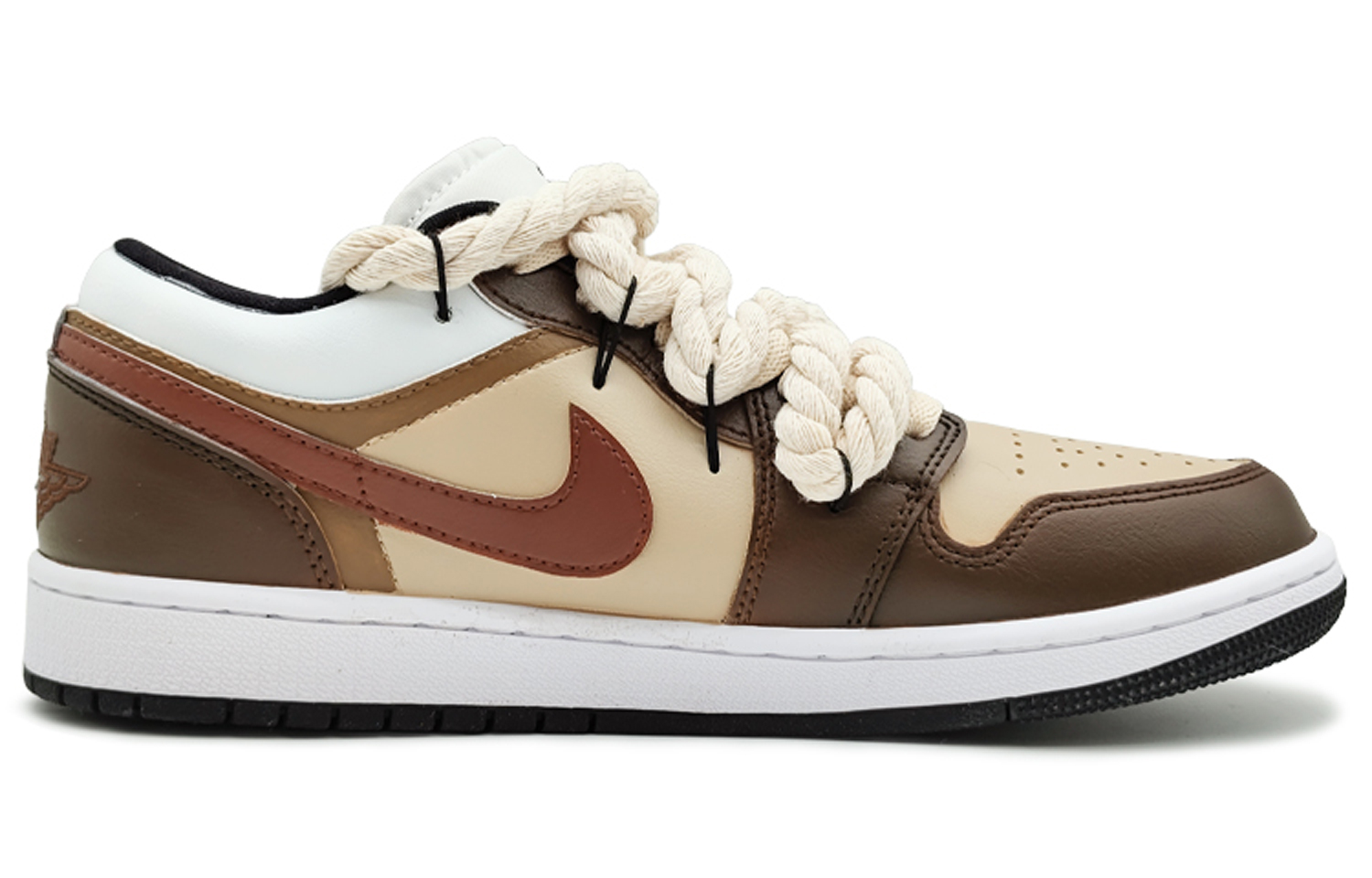 Jordan Air Jordan 1 'Panda' Panda Low-Top Vintage Basketball Shoes Women's Beige Brown купить в интернет-магазине Yoocart с быстрой доставкой по России.
