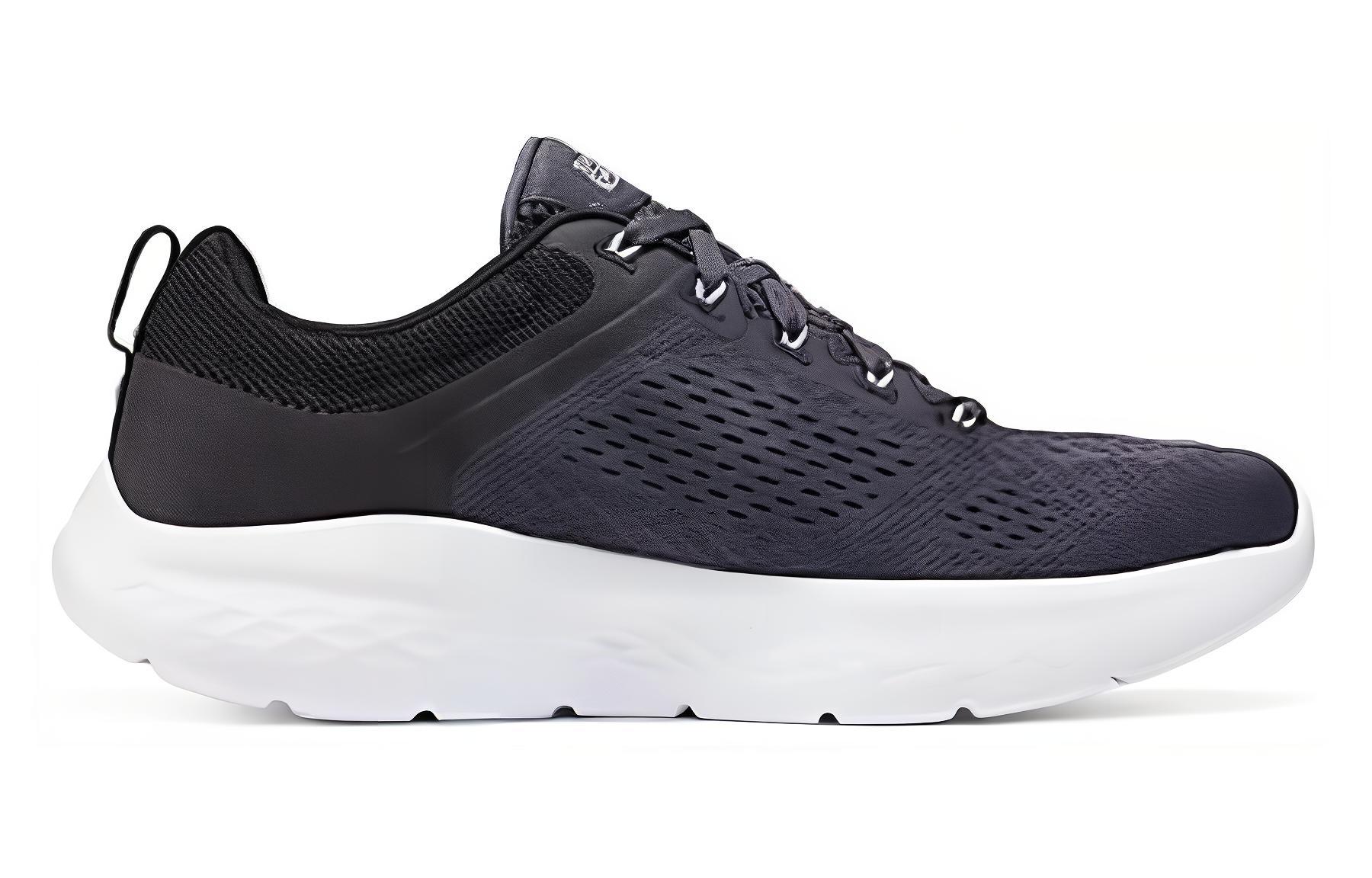 Skechers Cushioning, Wear Resistant Low top Casual Running Shoes Men's Gray Black купить в интернет-магазине Yoocart с быстрой доставкой по России.