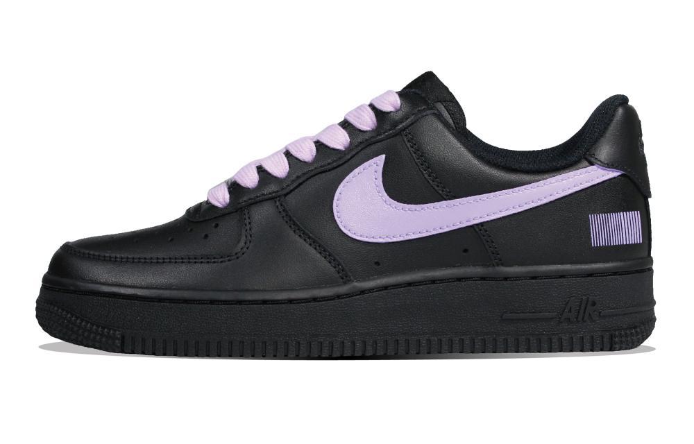 Nike Air Force 1 Skateboard Shoes Women's Low-Top Black/Purple