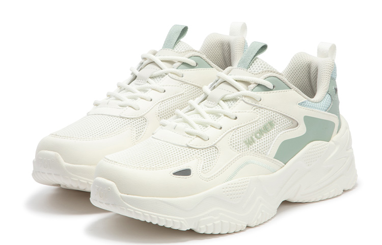 361° Ode Slip Resistant, Abrasion Resistant, Breathable Low Top Casual Shoes Women's White Green