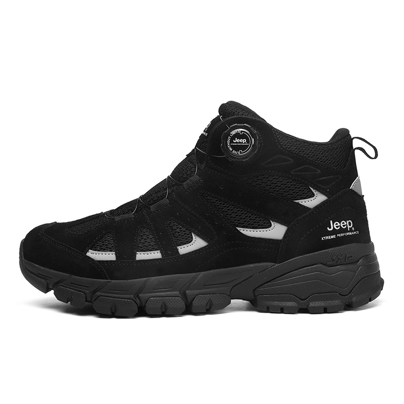 Jeep Outdoor Shoes Men High Top Black