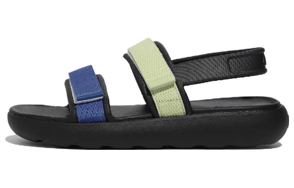 FILA Drifter Tube Sandals Sports Sandals Unisex Black Blue Korean Style