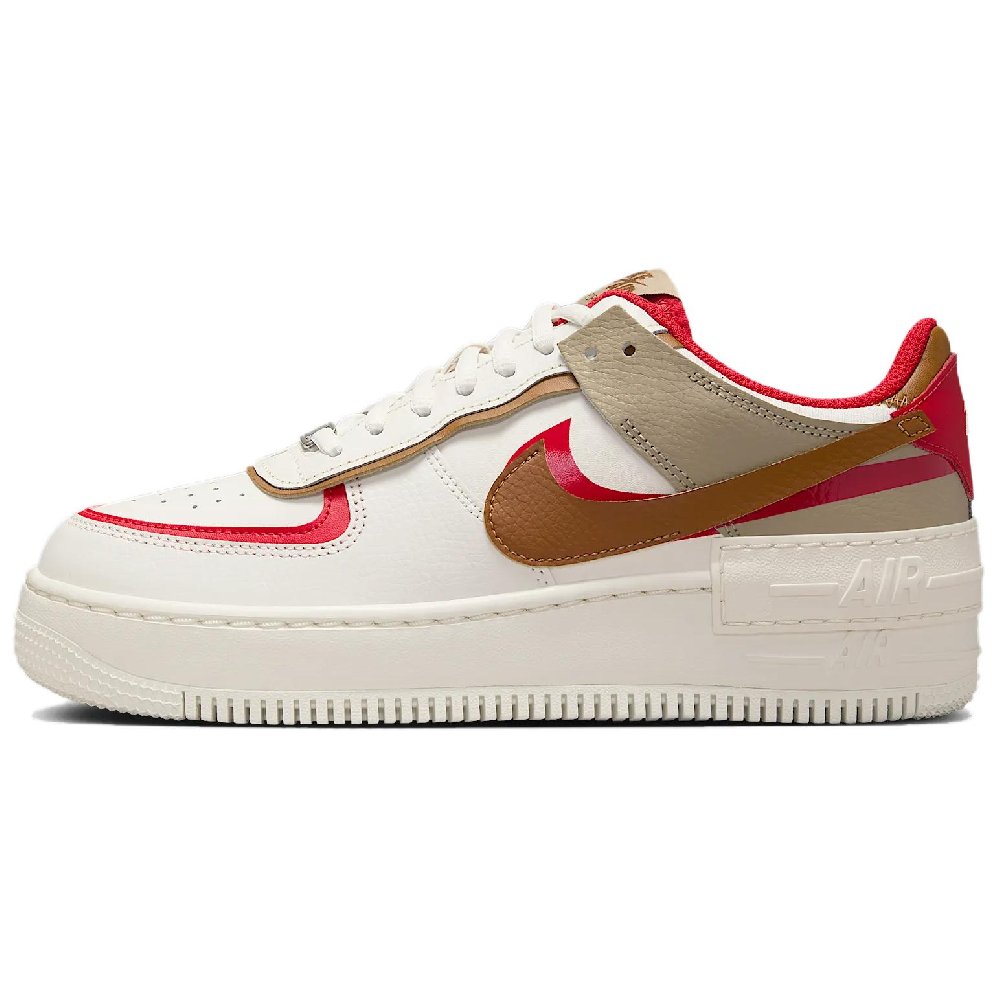 Nike Air Force 1 Low Shadow Phantom Fire Red Khaki Women's
