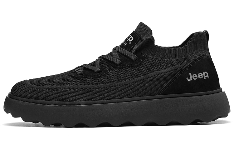 Jeep Casual Shoes Men Low-Top Black