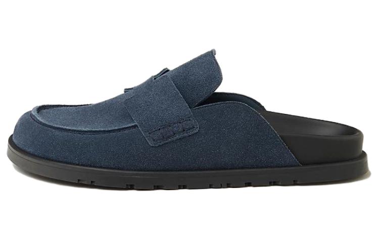 HERMES Go Closed Toe Slippers Men's Blue