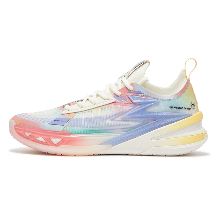 361° BIG3 5.0 Pro Basketball Shoes Men's Low top Feather White/Cheese Yellow