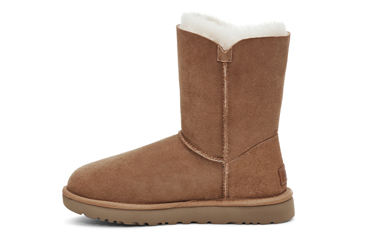 UGG Bailey Zip Short Fleece Lined Brown Women's
