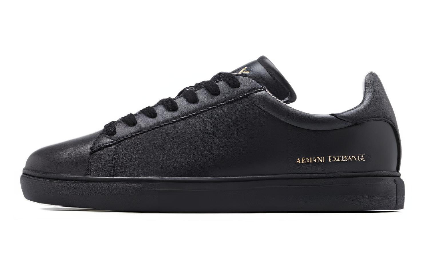ARMANI EXCHANGEAE Low top Skateboard Shoes Men's Black