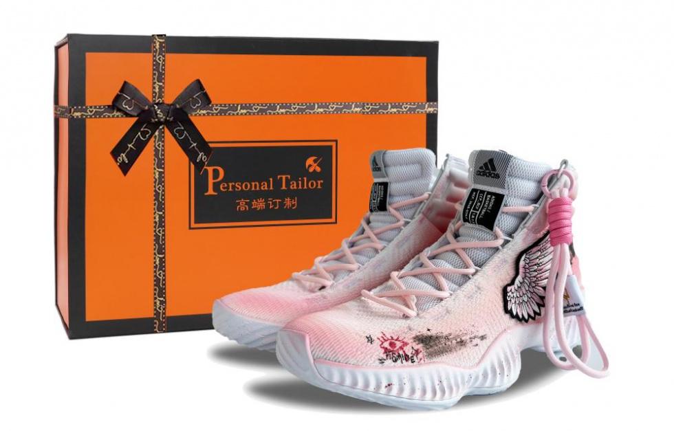 Adidas Pro Bounce 2018 Basketball Shoes Men Mid-Top Pink/White/Black