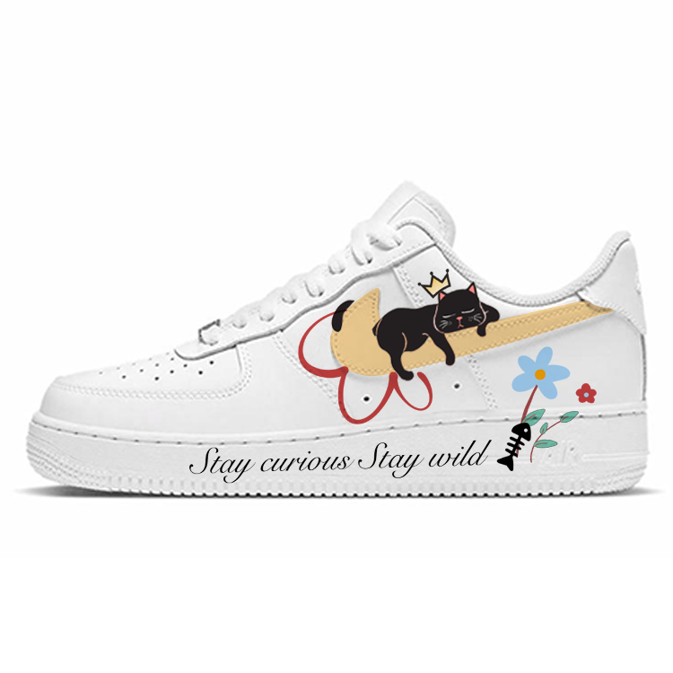 Nike Air Force 1 Low Top Skateboard Shoes Unisex White
