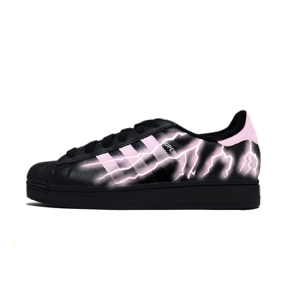 Adidas Originals Superstar 2 Wear resistant And Lightweight Low Top Skateboard Shoes Unisex Pink