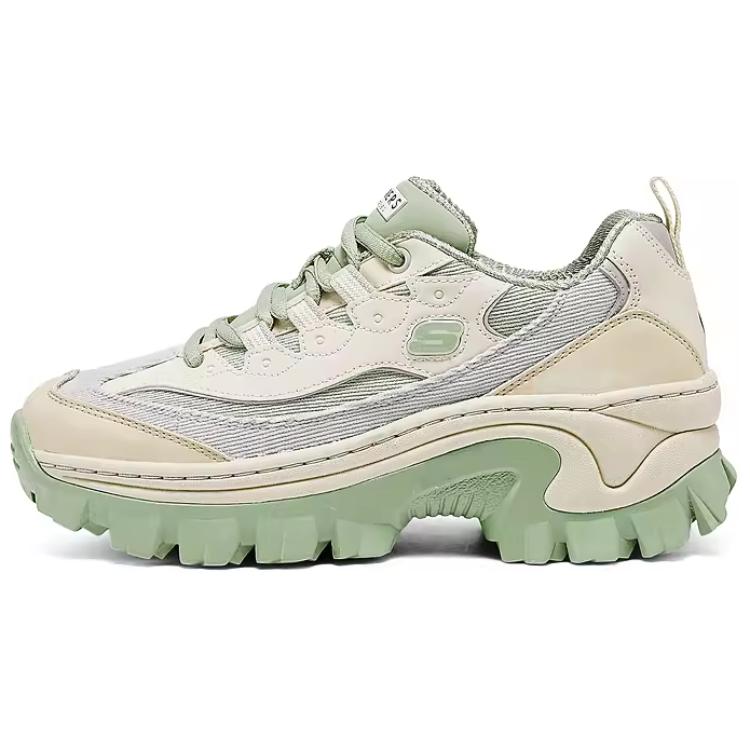 Skechers Street Honey Cake Shoes Low Top Chunky Sneakers Women's Mint Green