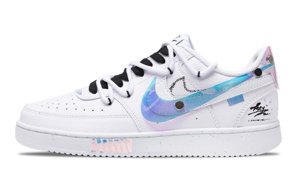 Nike Court Vision 1 Anti-Slip Wear-Resistant Low-Top Skateboard Shoes Men's White