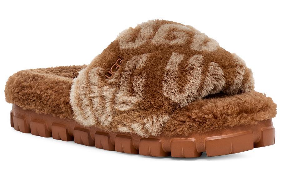 UGG Logo Slides 'Brown' Women's купить в интернет-магазине Yoocart с быстрой доставкой по России.