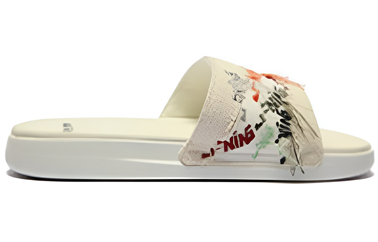 LiNing Slide Slippers Women's Ecru купить в интернет-магазине Yoocart с быстрой доставкой по России.