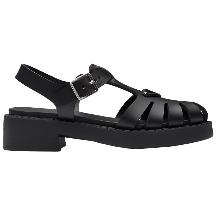 PRADA Roman Sandals Women's Black купить в интернет-магазине Yoocart с быстрой доставкой по России.