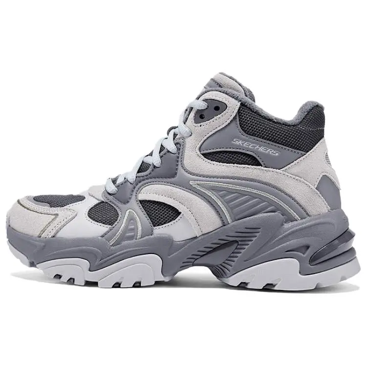 Skechers DLITES Mid top Chunky Sneakers Women's Gray