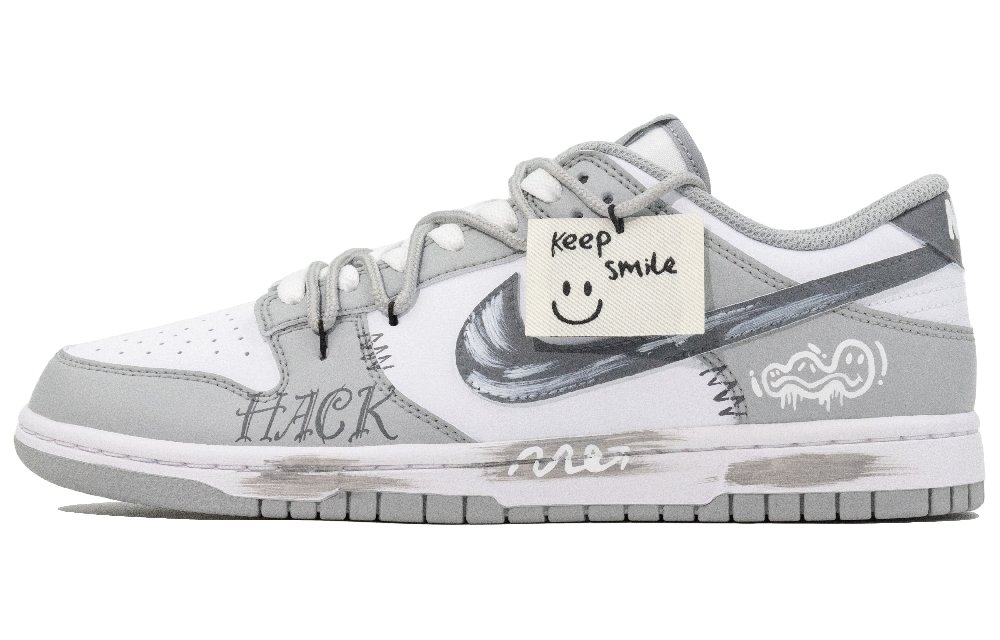 Nike Dunk Low Top Skateboard Shoes Unisex Gray