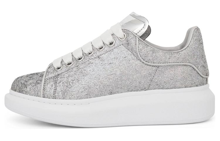 Alexander McQueen Oversized Silver Holographics Glitter Women's