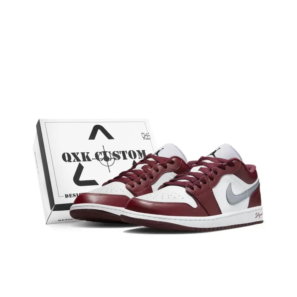 Jordan Air Jordan 1 Pulse, Box Abrasion Resistant Low top Vintage Basketball Shoes Unisex White Red