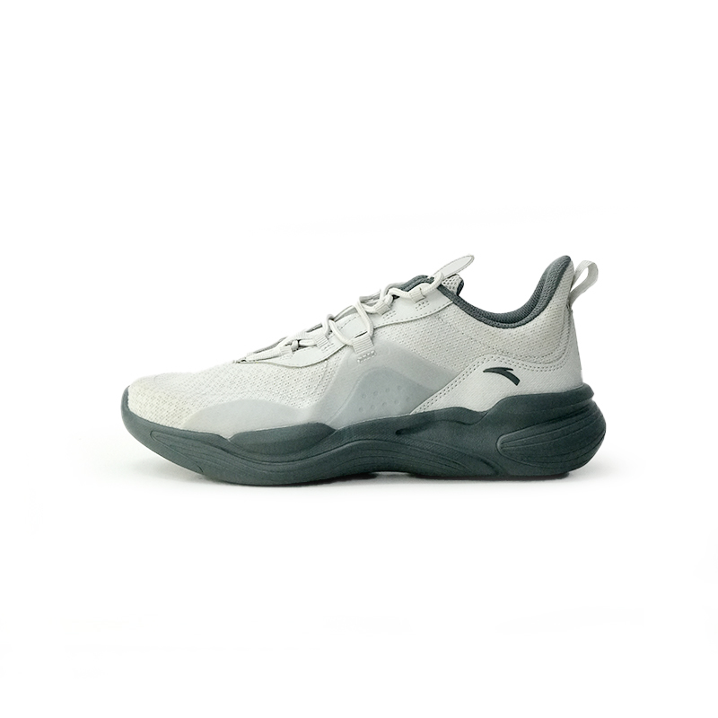 Anta Shock Absorbers With Slip Resistant And Abrasion Resistant Properties Low Top Running Shoes Men's Dusty Gray