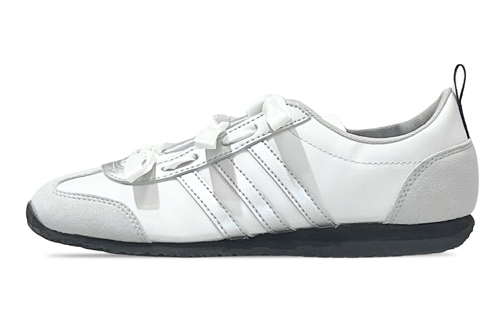 Adidas VS JOG 2.0 Sweetheart Ballet Abrasion Resistant Low Top Casual Shoes Unisex Silver White