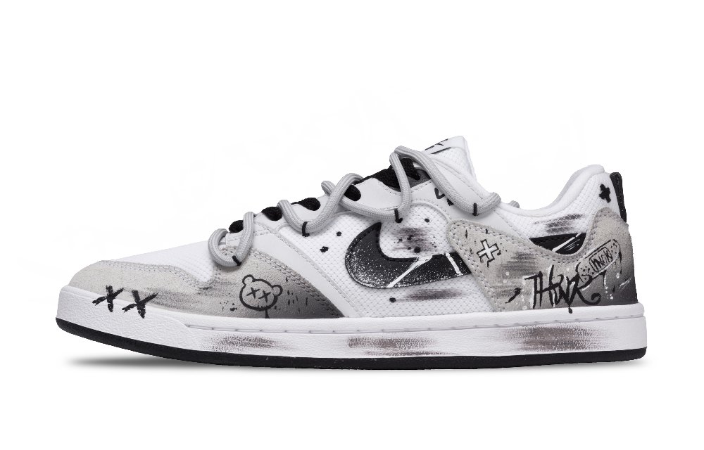 Nike SB Alleyoop Through The Stars Slip Resistant, Abrasion Resistant, Lightweight Low Top Skateboard Shoes Men's Black