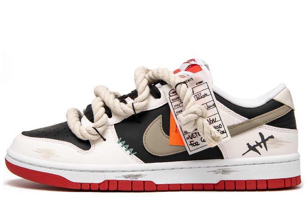 Nike Dunk Skateboard Shoes Men Low-Top Black White