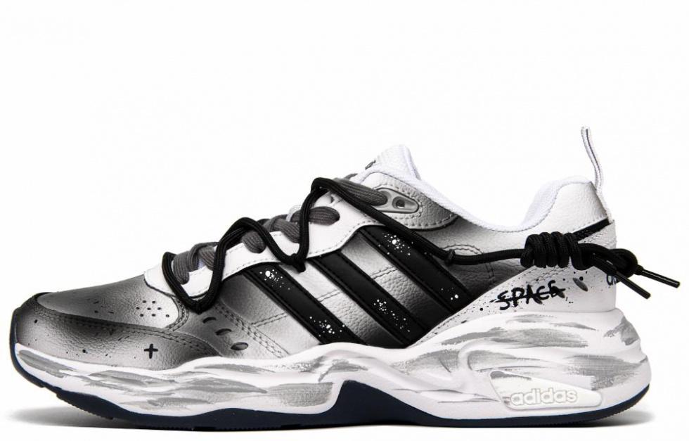 Adidas Neo Strutter Casual Shoes Unisex Low-Top Black White Gray
