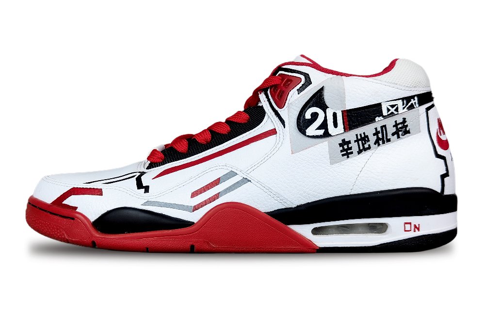 Nike Flight Legacy Sindie Mechanical Mid-Top Vintage Basketball Shoes Unisex Red