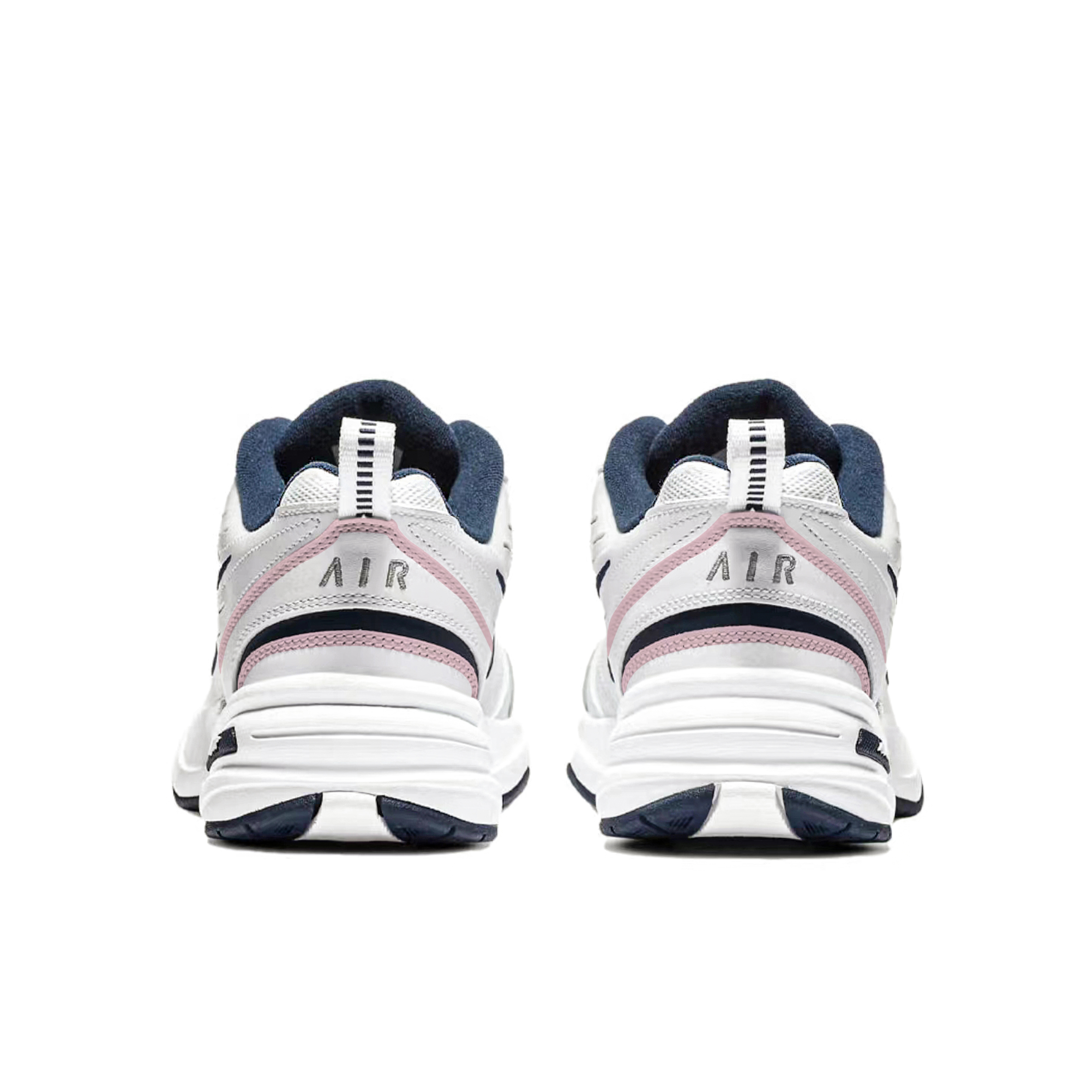 Nike Air Monarch 4 Anti-Slip Wear-Resistant Low-Top Chunky Sneakers Unisex White Pink купить в интернет-магазине Yoocart с быстрой доставкой по России.